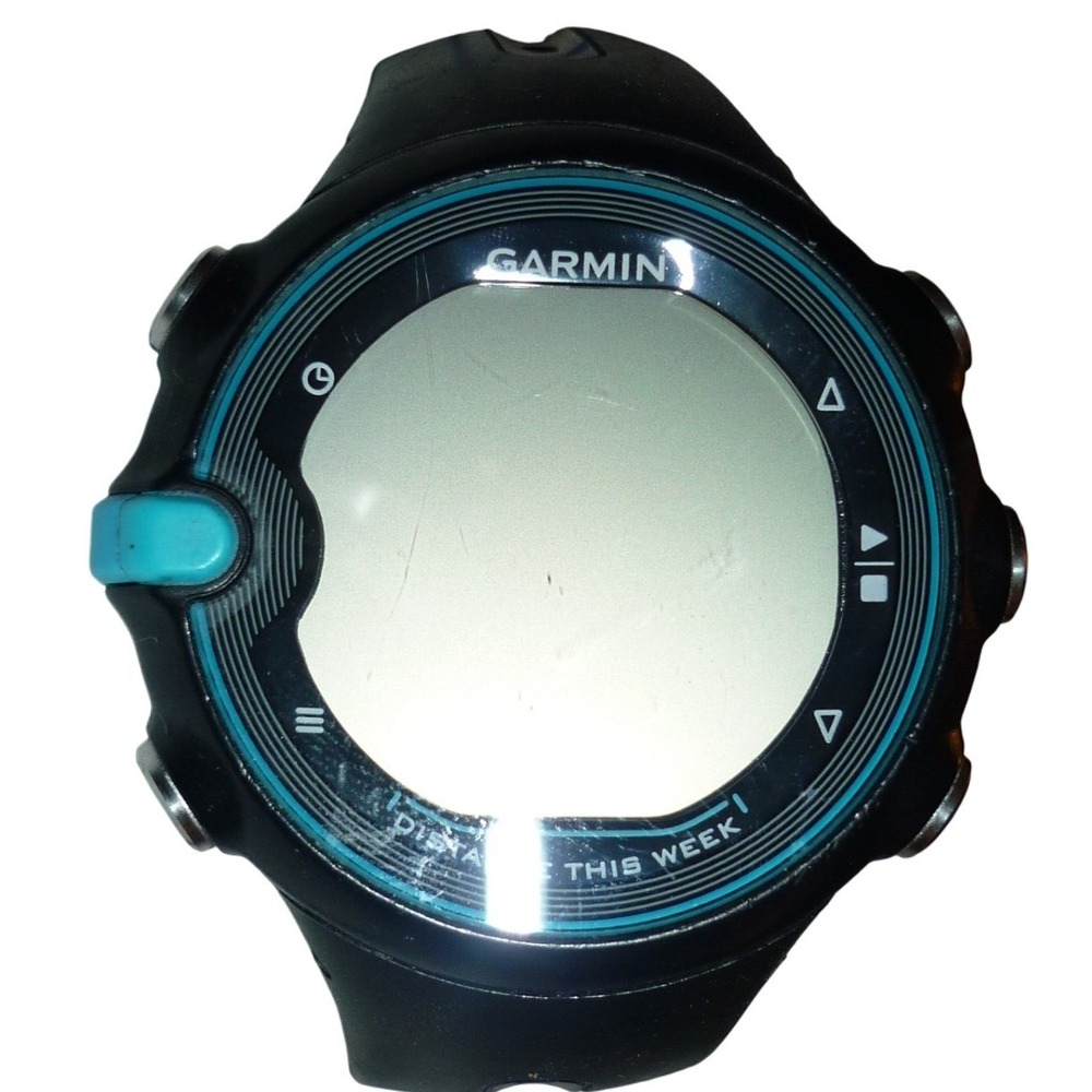 Garmin Swim Watch 01102749 Black Blue Digital Lap Counter For Parts Repair